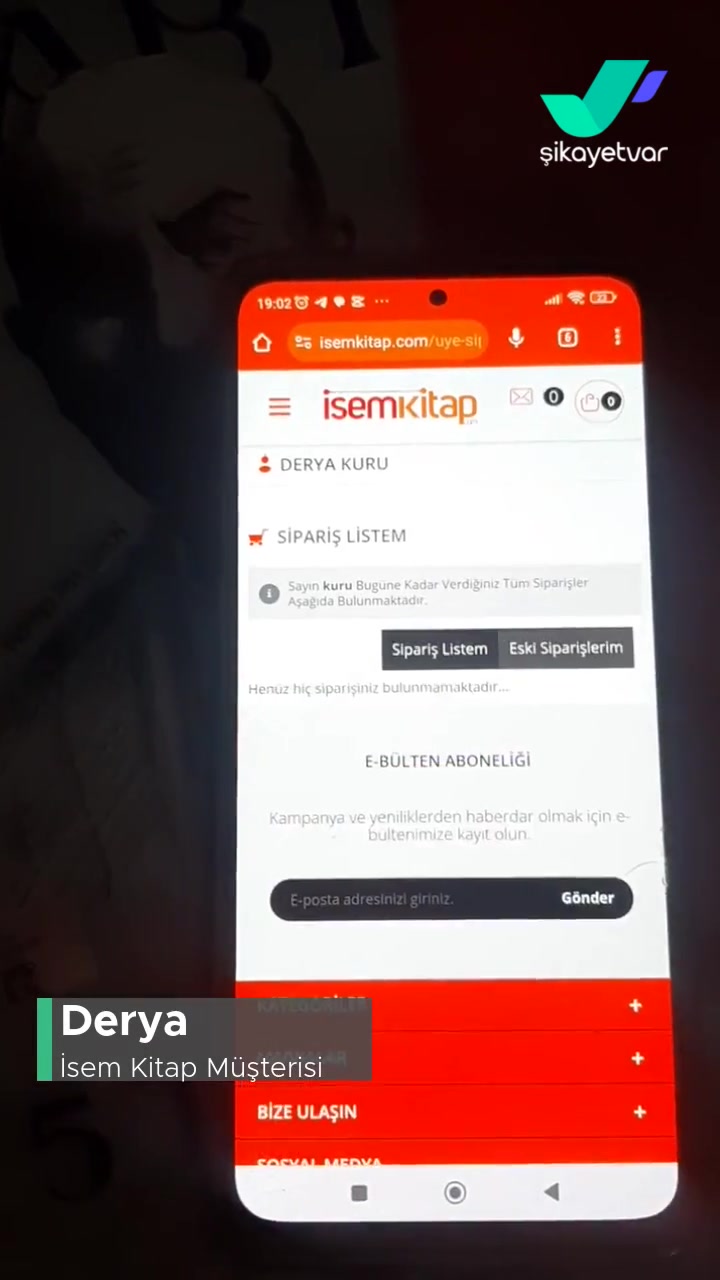 İsem Kitap Müşteriyi Mağdur Ediyor! videonun kapak resmi
