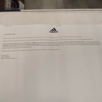 adidas Sporjinal Isparta Şubesi Garantili Ayakkabının Red Dönüşü