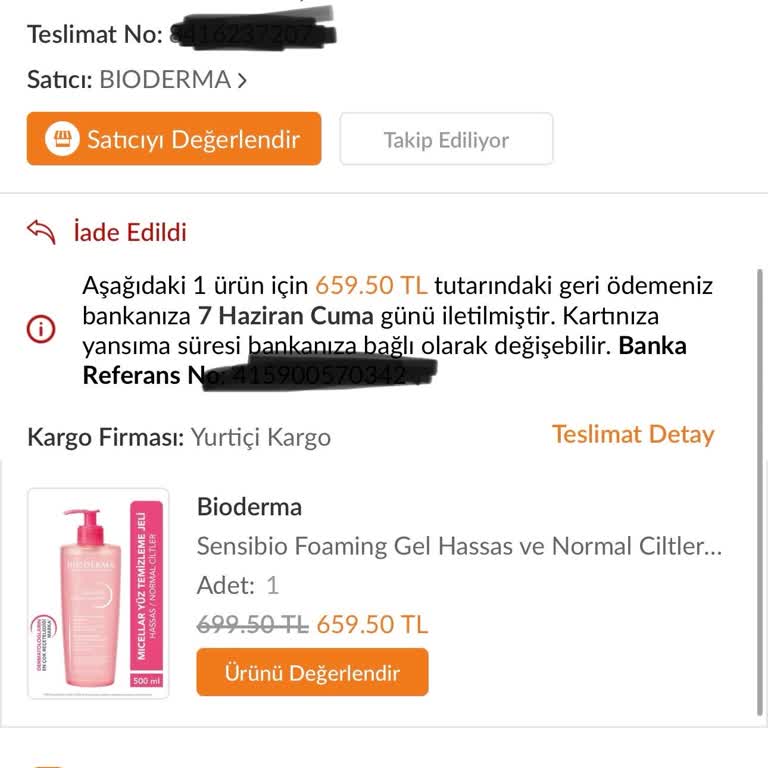 Trendyol Express Ürünü Teslim Etmeden İade Etti