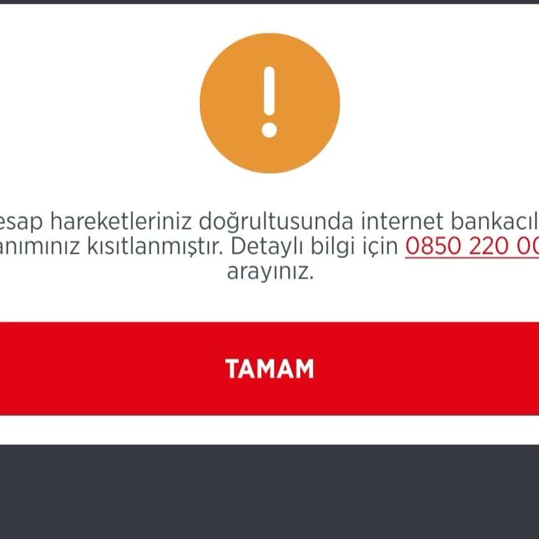 Ziraat Bankası İnternet Bankacılığı Kısıtlama
