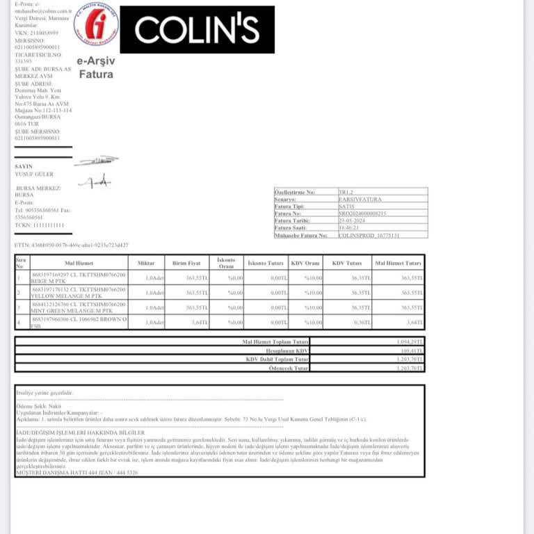 Colin's Ödemesini Yaptığım Siparişimi Yollamıyor