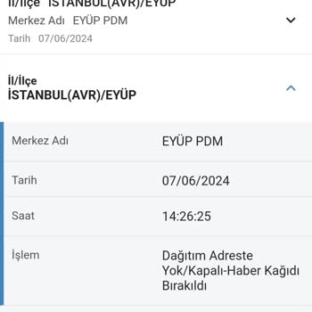 Eyüp PTT Kargo Dağıtım Sorunları