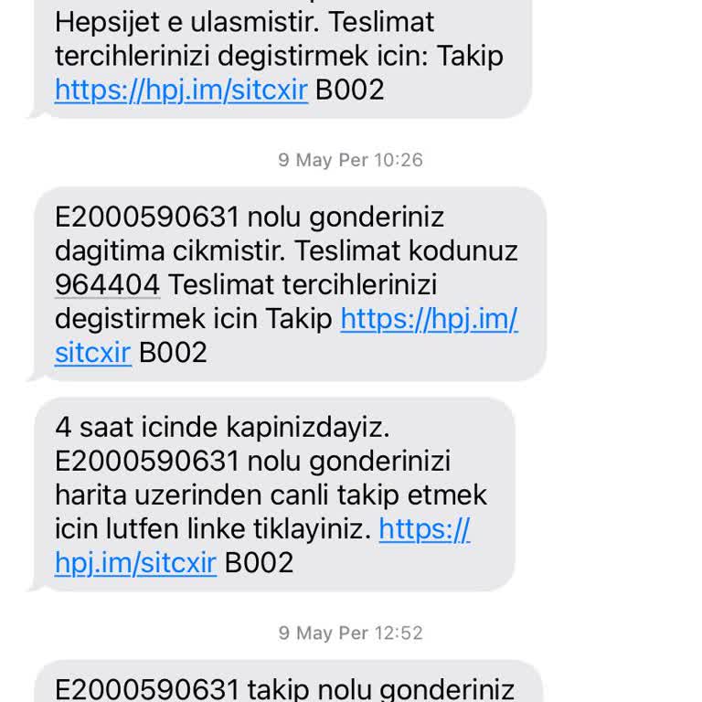 hepsiJET Kargom 1 Aydır Kayıp