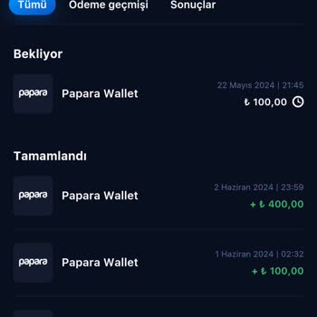 1win Bahis Sitesinde Papara Aracılığıyla Yaptığım Yatırımın Gelmemesi