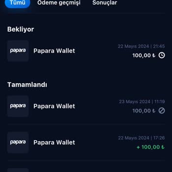 1win Bahis Sitesinde Papara Aracılığıyla Yaptığım Yatırımın Gelmemesi