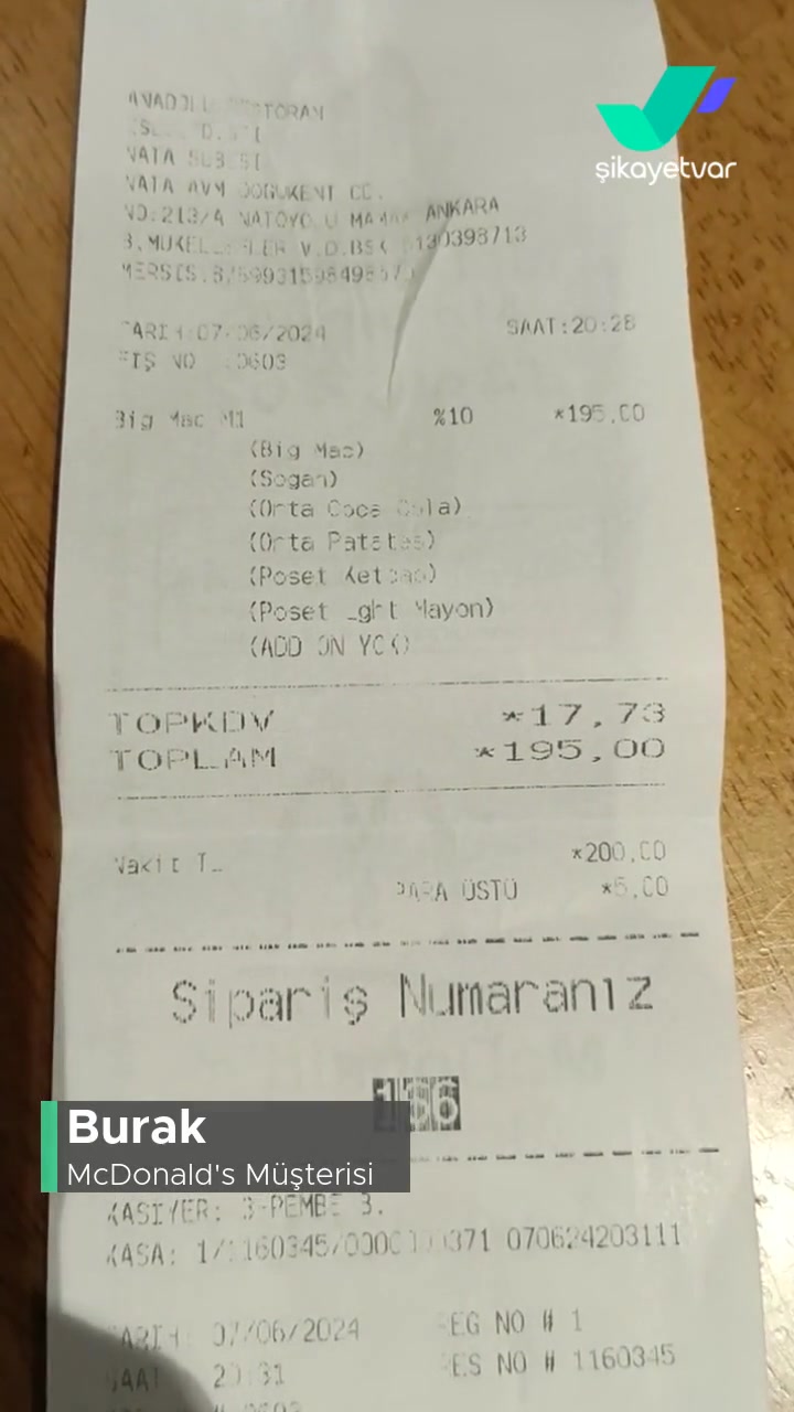 McDonald's Personel Egosu Ve İlgisizlik! videonun kapak resmi