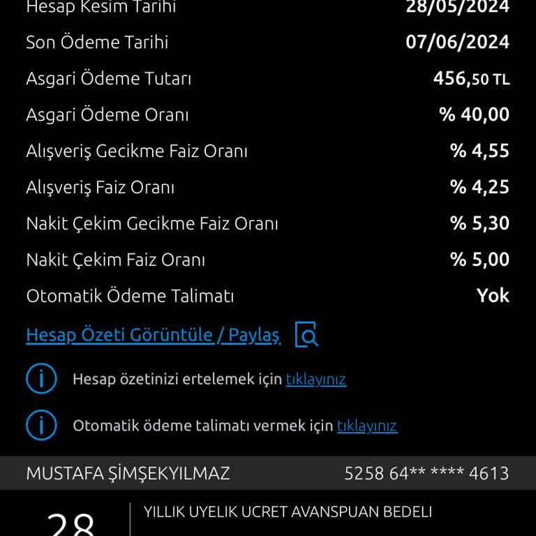 Yapı Kredi Kullanmadım Karta Aidat İstiyor