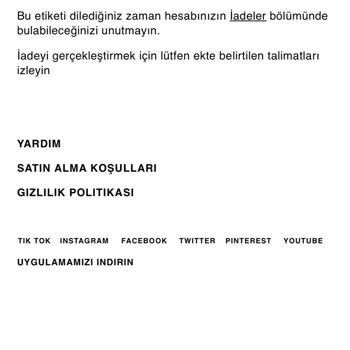 Zara Ürünümü Kaybetti İademi Onaylamıyor Gönderdiğim Ürünü Yollamıyor.