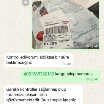 Zara Ürünümü Kaybetti İademi Onaylamıyor Gönderdiğim Ürünü Yollamıyor.