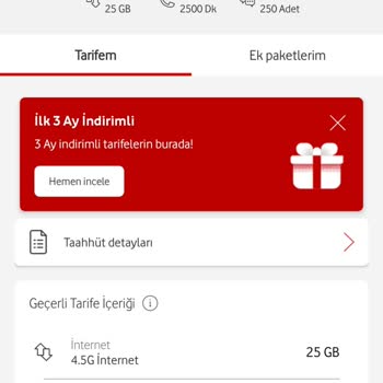 Taahhüt Yenileme. Vodafone Pişmanlıktır!