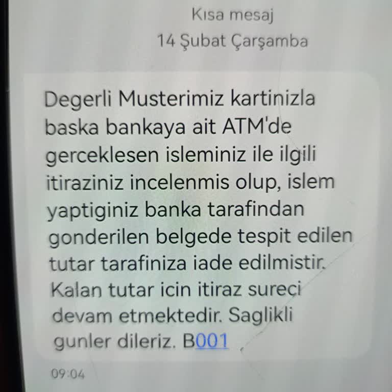 Ziraat Bankası PTT Bankamatik Hatası