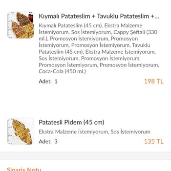 Pidem Restaurant Eksik Sipariş Ve İade Sorunu