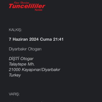 Can Dersim Tunceliler Seyahat İnternetteki Bilet Satış Sitelerinde Kasten Yanlış Saati Yazıyorlar!