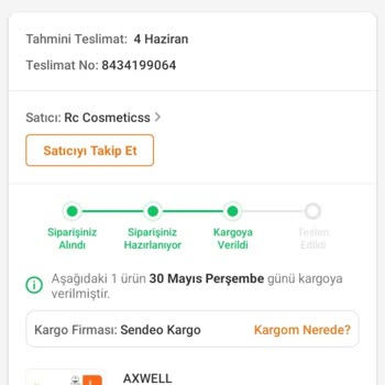 Sendeo Kargom Ortada Yok