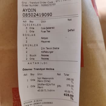 McDonald's Eksik Gelen Siparişler Ve Hayal Kırıklığı