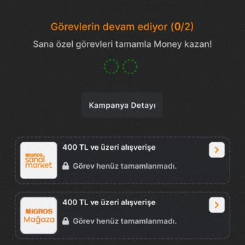 Migros Moneylerimin Yüklenmesini İstiyorum
