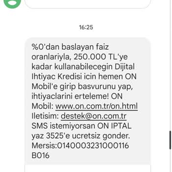 On Bank Dediği Gibi Kredi Vermiyor