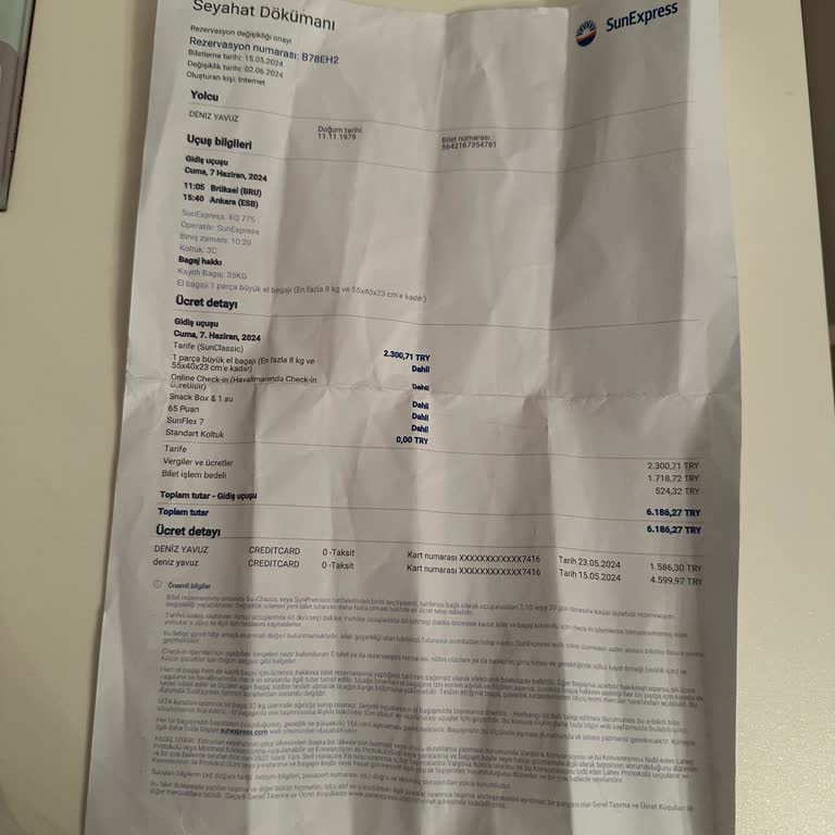 Sunexpress Brüksel Kontuar Personeli Hakaretine Uğradım