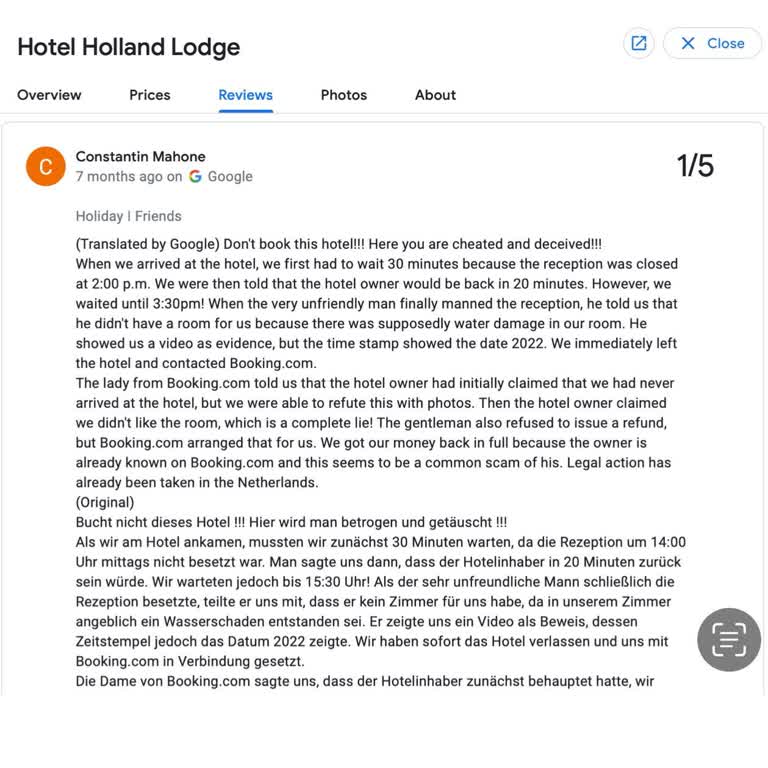 Booking.com Ücret İadesini İstiyoruz