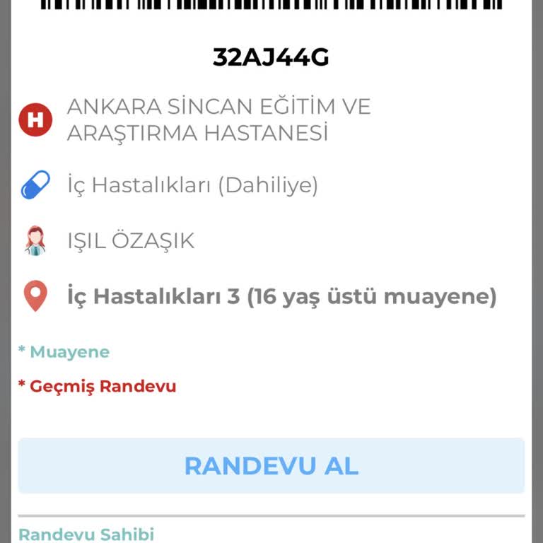 Sağlık Bakanlığı Sincan Egitim Araştırma Hastanesi