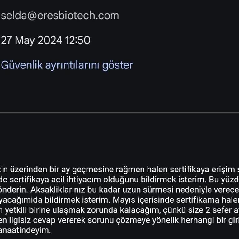 Eres Biyoteknoloji Mağduru