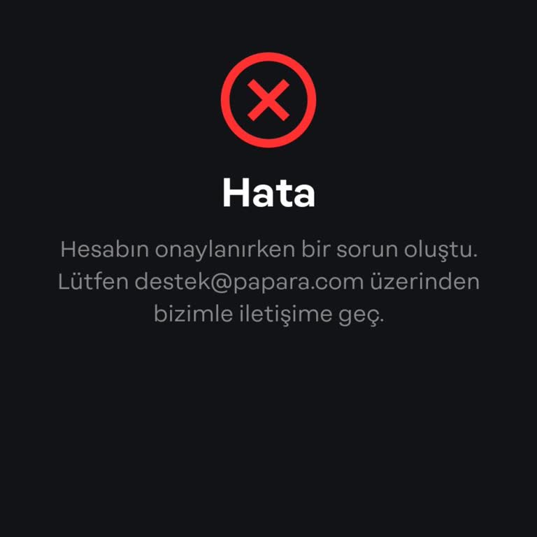 Papara Hesap Onaylamama İşlemi