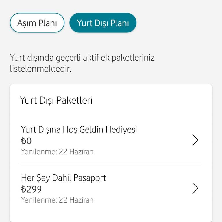 Vodafone Her Şey Dahil Pasaport İptal Sorunu