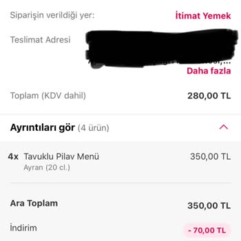 Yemeksepeti Firması Ürünlerimi Getirmedi Parayı İadesi Yapmadı