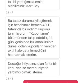 Yemeksepeti Firması Ürünlerimi Getirmedi Parayı İadesi Yapmadı