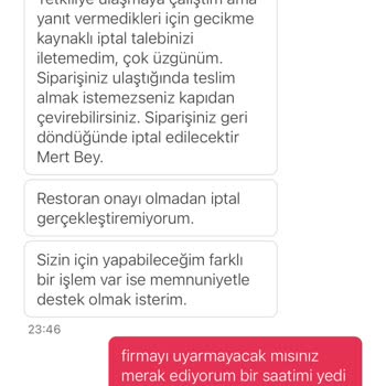 Yemeksepeti Firması Ürünlerimi Getirmedi Parayı İadesi Yapmadı