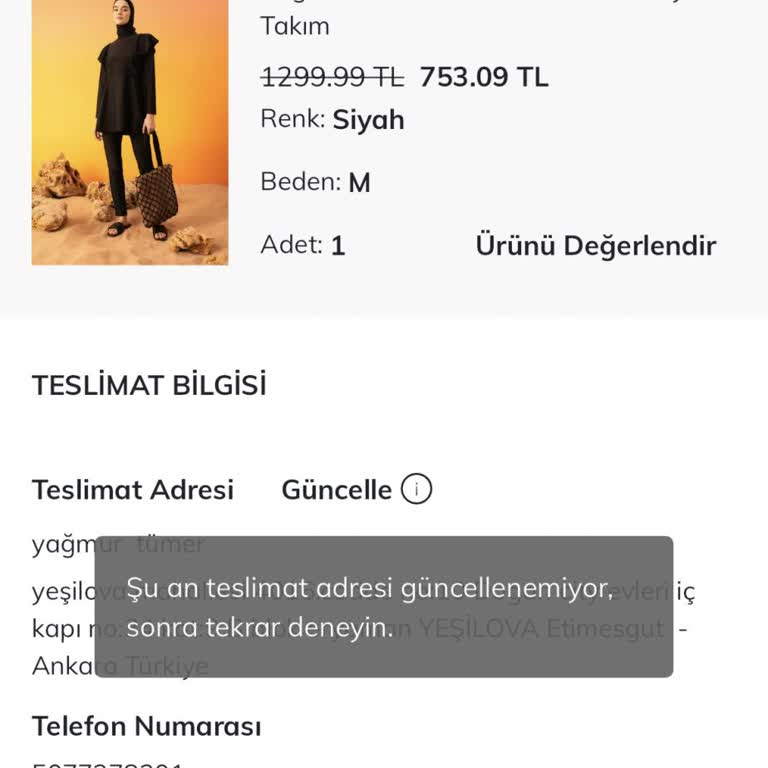 DeFacto Teslimat Adresi Değiştirememe Sorunsalı!