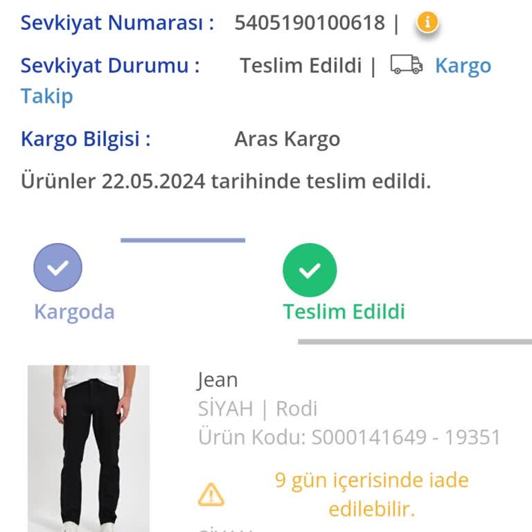 Rodi Jeans İade Ücreti Yatmadı