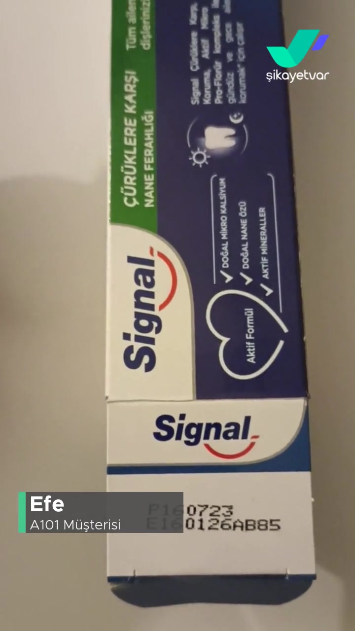 A101 Diş Macunu Şikayeti! videonun kapak resmi