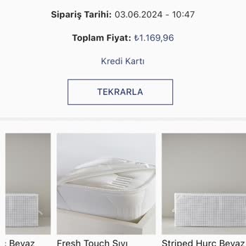 English Home Mobil Uygulama Üzerinden Satın Alınan Ürünün Paketleme Sorunu