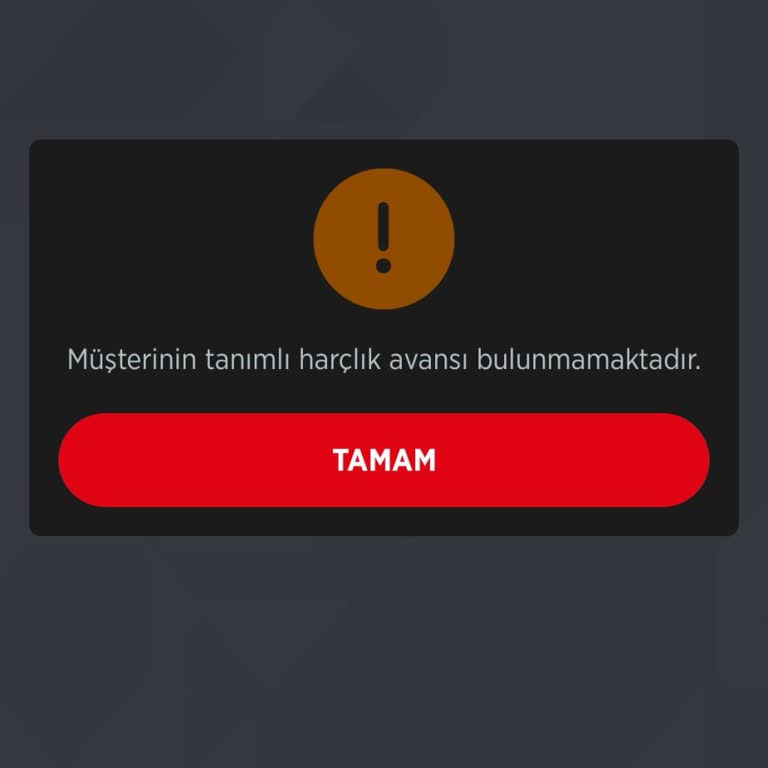 Ziraat Bankası Harçlık Avans Bulunmuyor