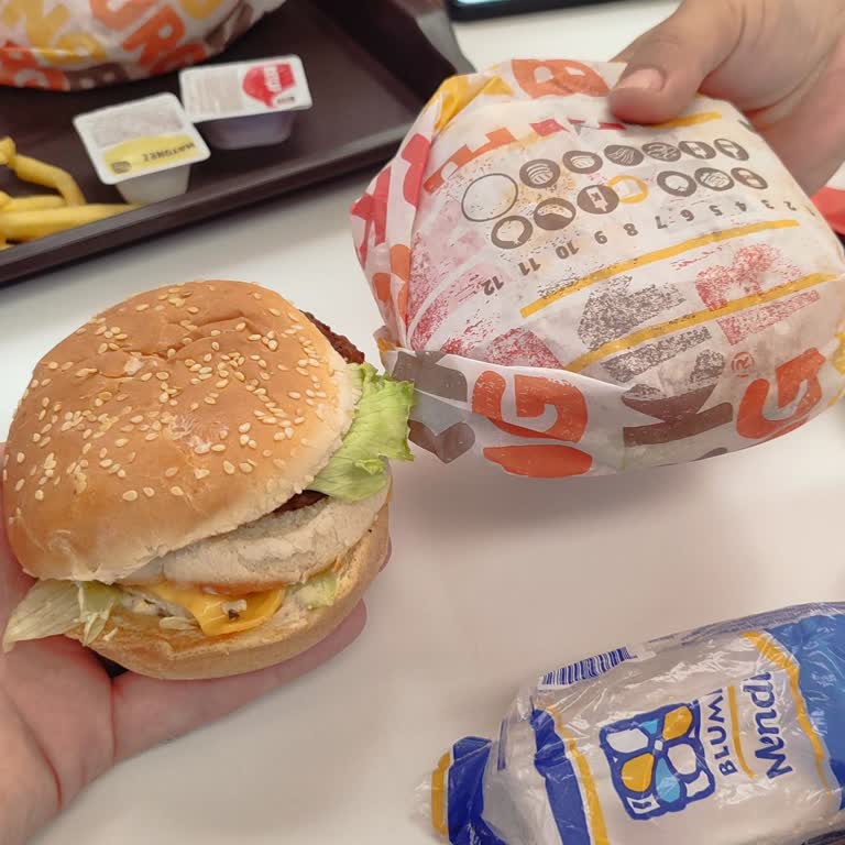 Burger King Whopper Jr Büyümüş Big King Olmuş.