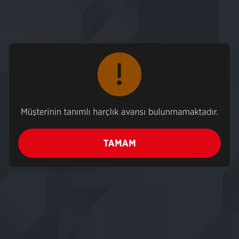 Ziraat Bankası Harçlık Avans Bakiyem Olmadığı Gözüküyor