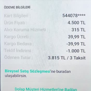 Dolap Hizmet Bedeli Kesintisi - Pişmanlık!