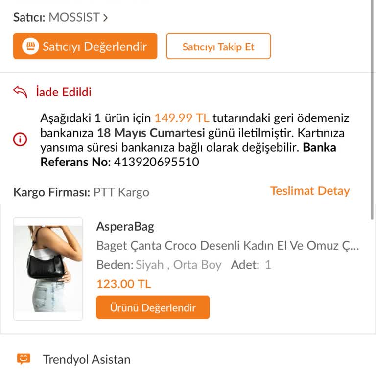 Trendyol 1 Aydır Para İadesi Olmadı