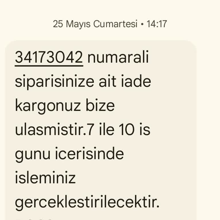 Sefamerve Ürün İademi Ödemiyor
