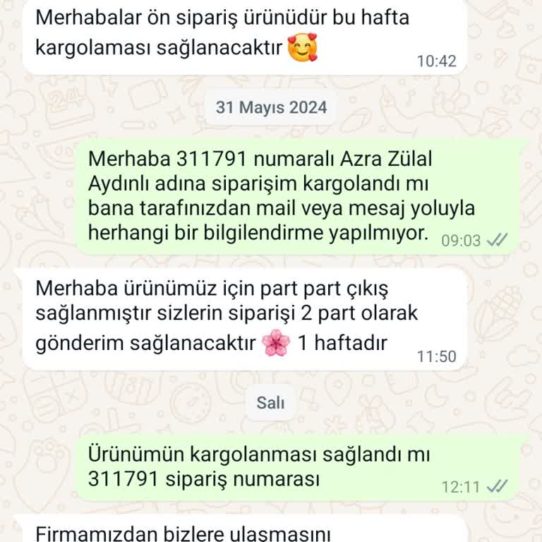 Öykü Fashion Ürün Tedarik Sorunu