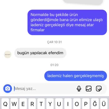 Soof Official Güvenilir Bir Adres Değil. İademi Gerçekleştirmedi.