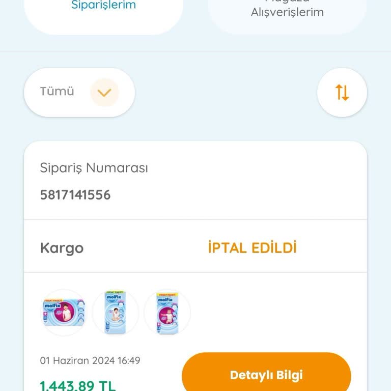 Ebebek Habersiz Ürün İptali