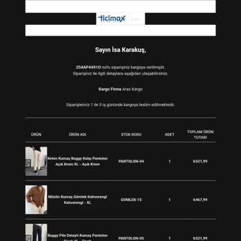 Hozzman.h (Instagram) Sipariş Ettiğim Ürünler Yok