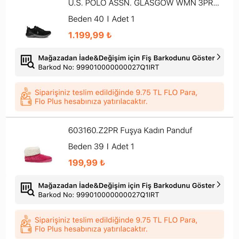 FLO Ayakkabı FLO'dan Aldığım Ürünler Hala Kargoya Verilmedi