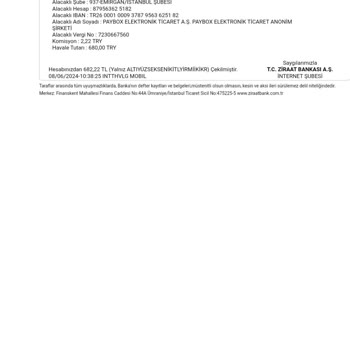 Paybox Yanlış Gönderilen Tutarın Hızlı İadesi Talebi
