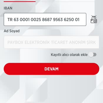 Paybox Yanlış Gönderilen Tutarın Hızlı İadesi Talebi