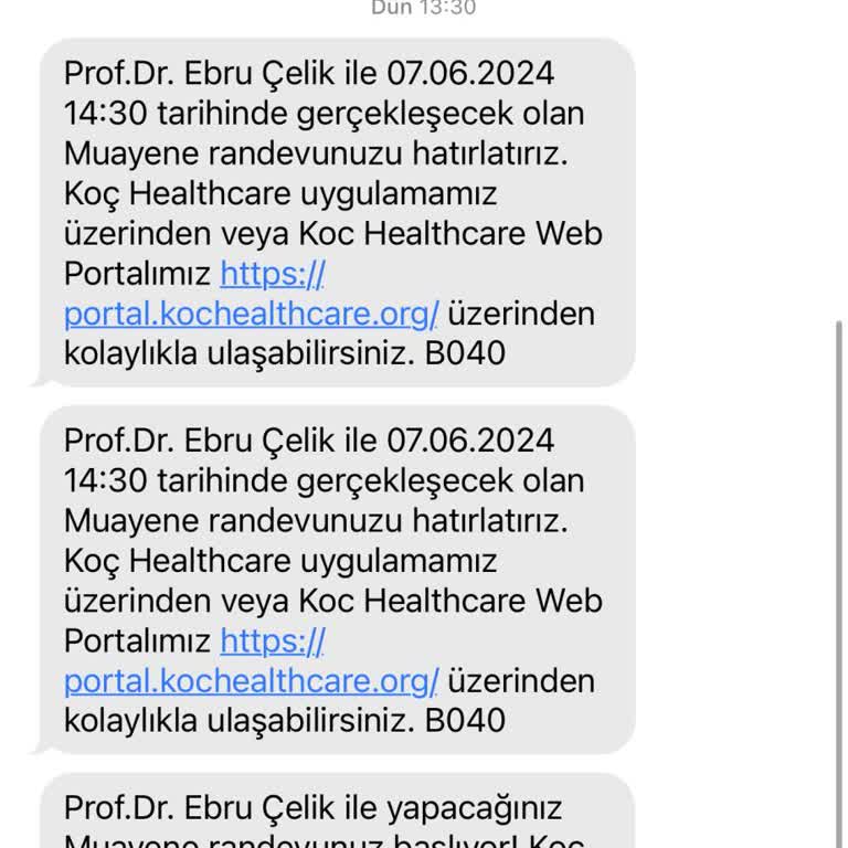 Koç Üniversitesi Hastanesi Randevuma 1.30 Saat Bekletildim