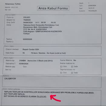 Nespresso Süt Köpürtme Makinesi Garanti Servisinin Özensizliği