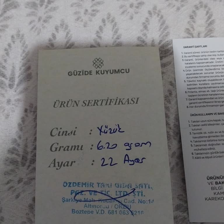 Güzide Kuyumcu (Ordu) Pahalı Ürün Satışı!